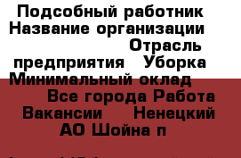 Подсобный работник › Название организации ­ Fusion Service › Отрасль предприятия ­ Уборка › Минимальный оклад ­ 17 600 - Все города Работа » Вакансии   . Ненецкий АО,Шойна п.